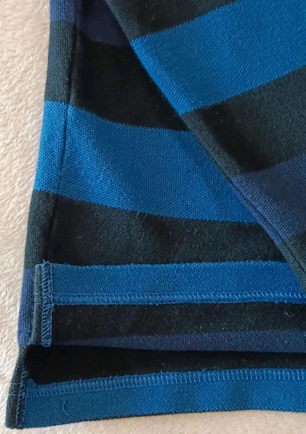 Polo Lacoste azul Listrado Riscas pretas Mangas compridas Tamanho 8 – photo 9